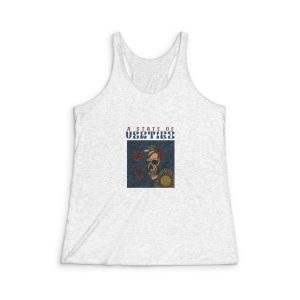 Last Night With Text Illustration Womens Tri Blend Racerback Tank