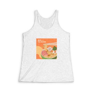 Hand Drawn Ramen Illustration Womens Tri Blend Racerback Tank