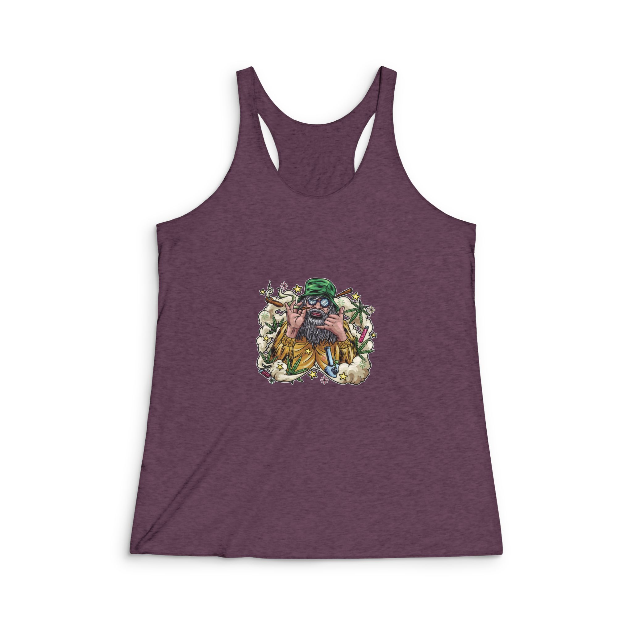 Hand Loose Illustration Womens Tri Blend Racerback Tank - Image 5