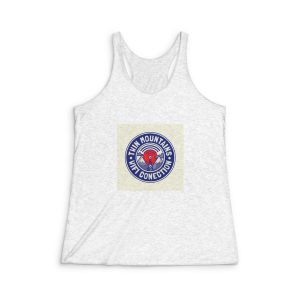 Hand Drawn Wifi Logo Design Womens Tri Blend Racerback Tank