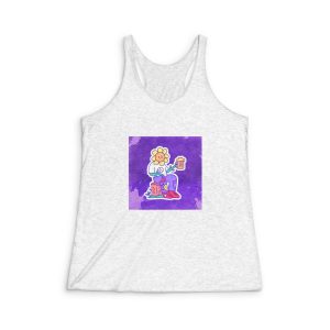 Jul112 Womens Tri Blend Racerback Tank