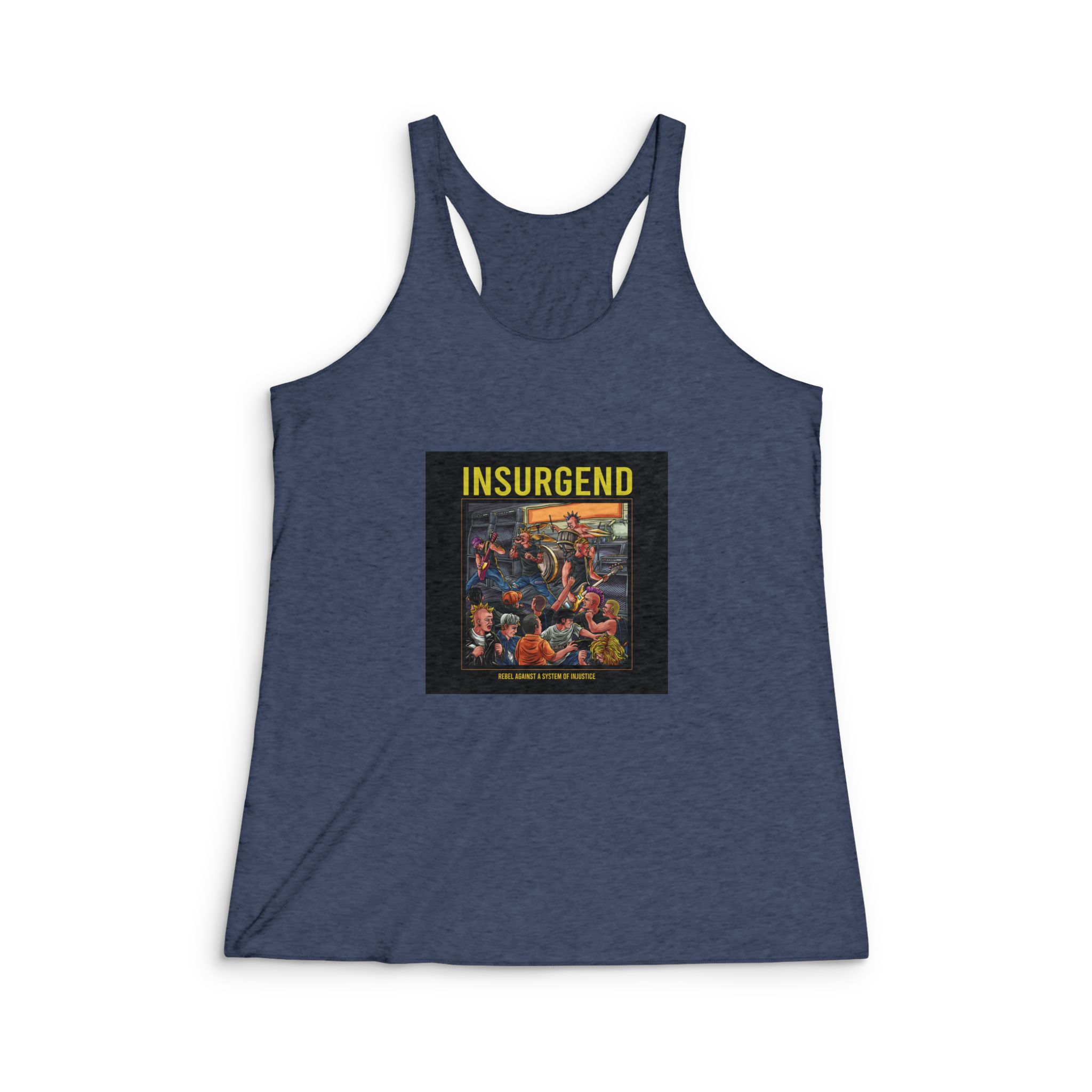 Insurgend Womens Tri Blend Racerback Tank - Image 3