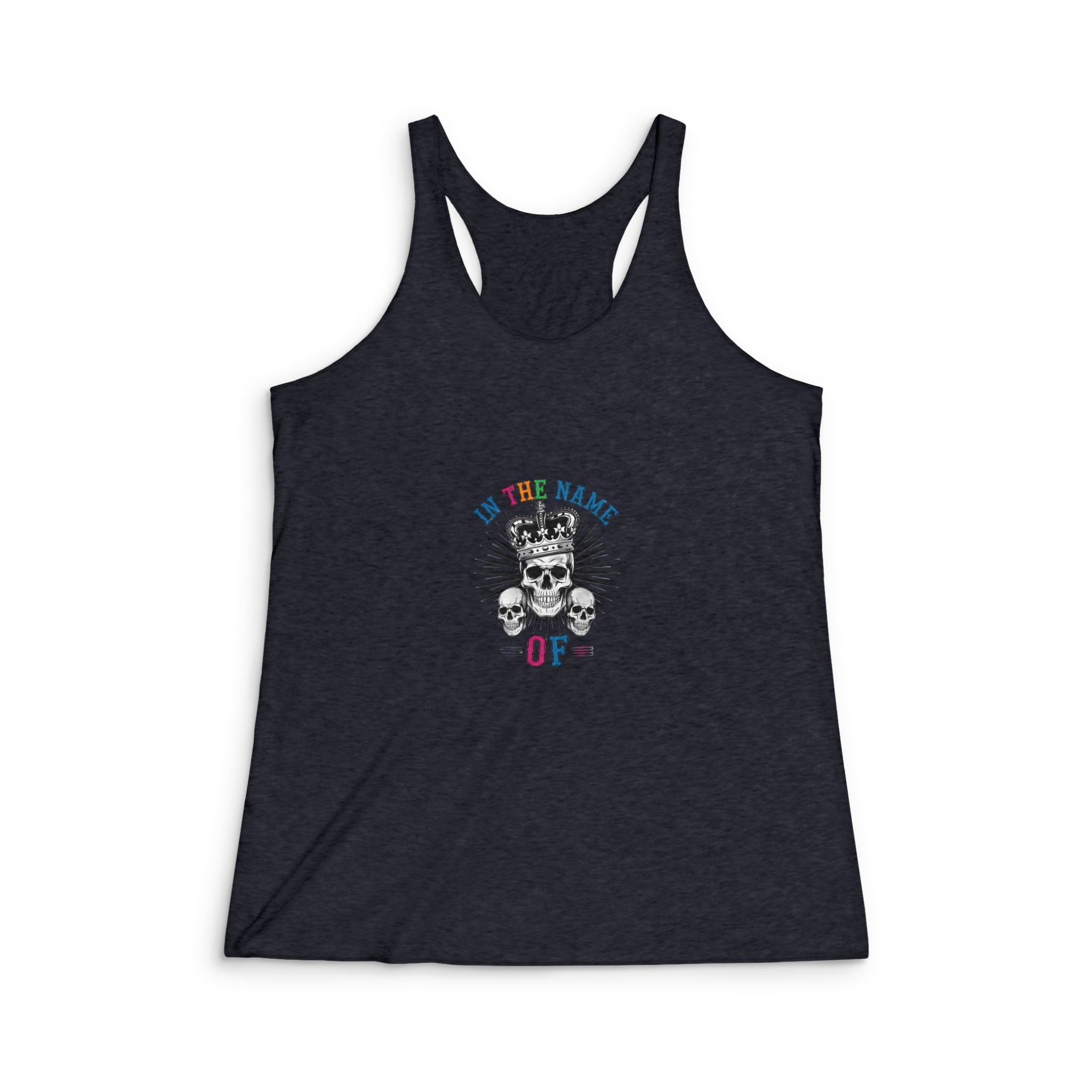 In the Name of Womens Tri Blend Racerback Tank - Image 2