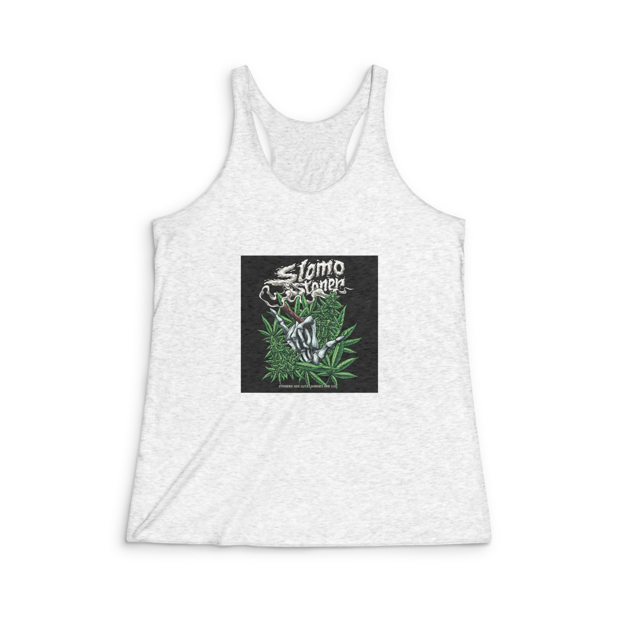 Hangloose Nugs With Text Illustration Womens Tri Blend Racerback Tank