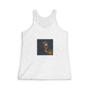 Last Night Illustration Womens Tri Blend Racerback Tank
