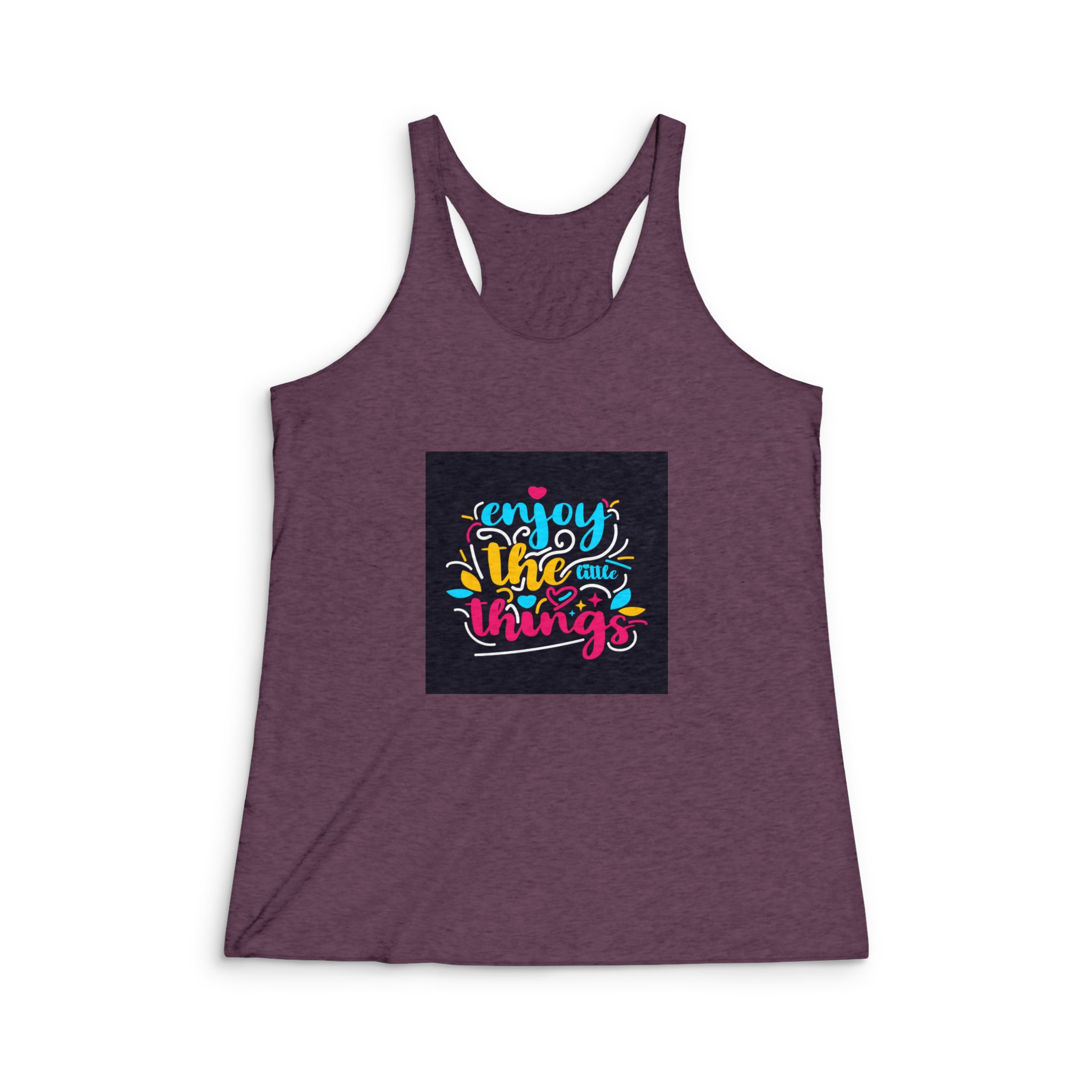 Enjoy the Little Things Copia Womens Tri Blend Racerback Tank - Image 5
