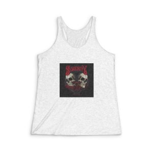 Heart Withtext Illustration Womens Tri Blend Racerback Tank