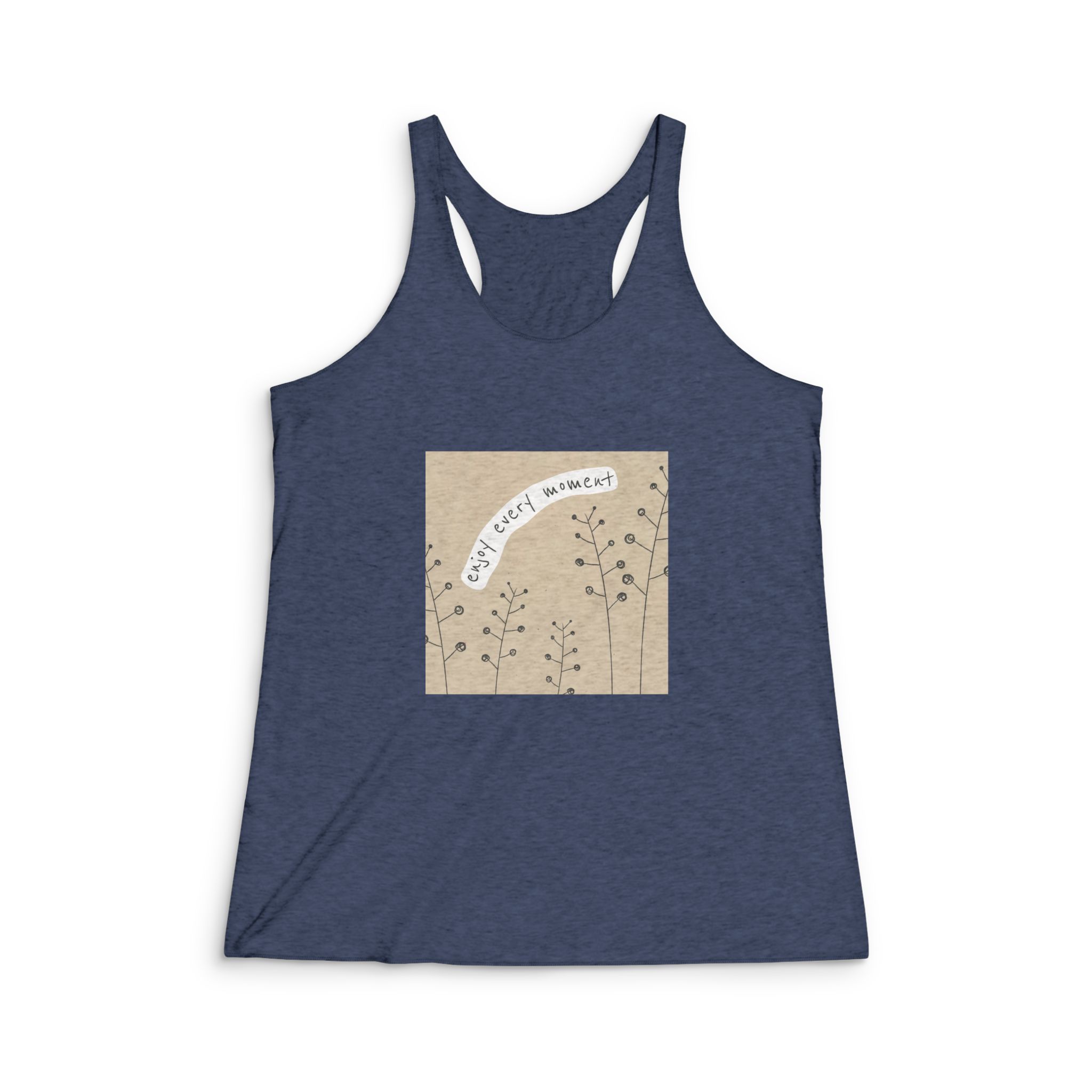 Enjoy Every Moment 2 Womens Tri Blend Racerback Tank - Image 3
