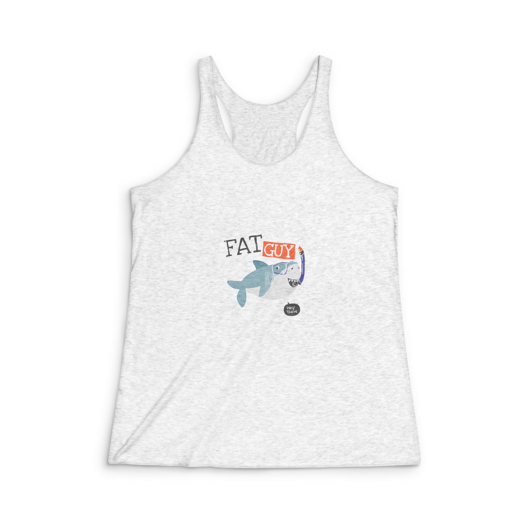 Fat Guy Womens Tri Blend Racerback Tank
