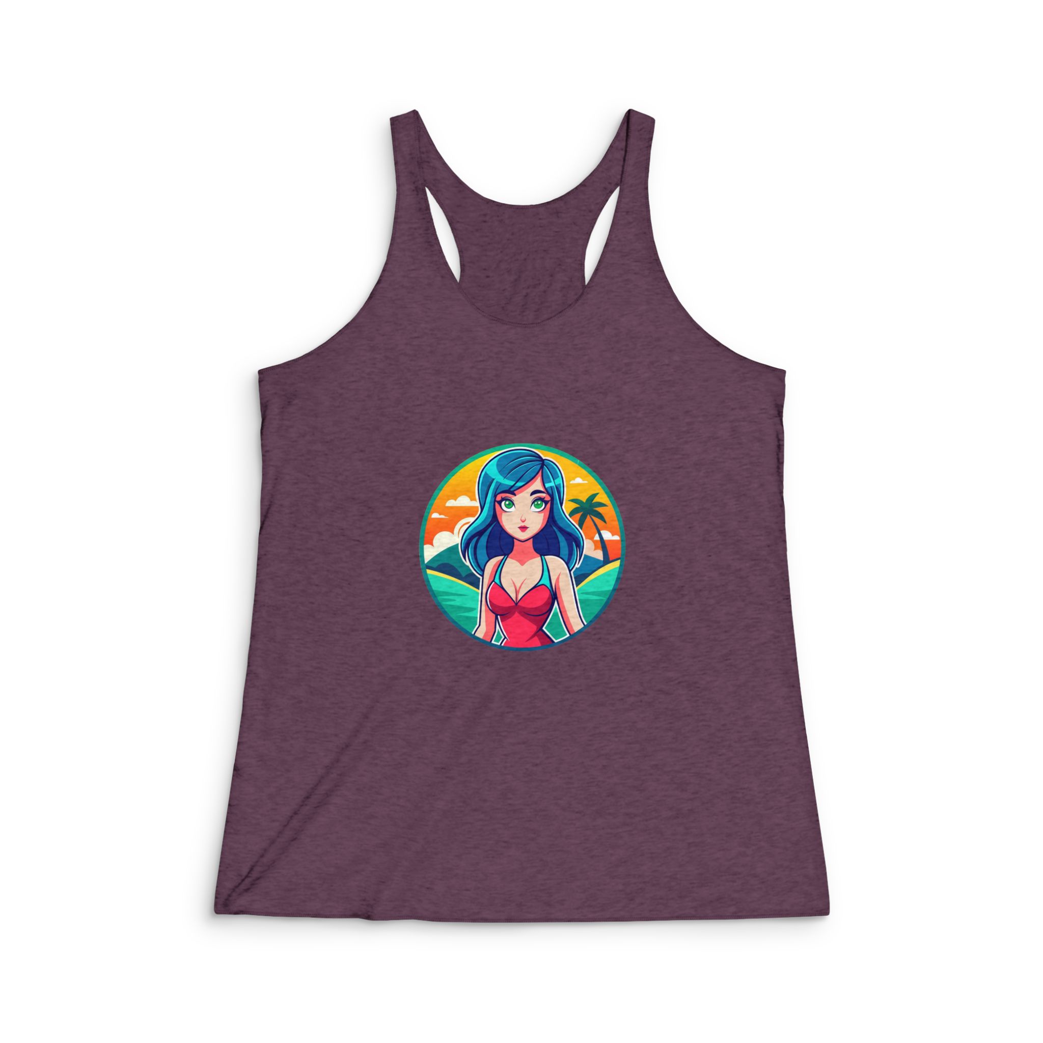 Original Design 99AA8F Womens Tri Blend Racerback Tank - Image 5